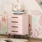 Gaveteiro Infantil Girona Rosa Acetinado