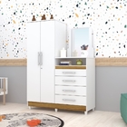 Gaveteiro Isis Com Espelho Branco Canela