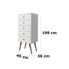 Gaveteiro Jb 1717 Branco - Jb Bechara