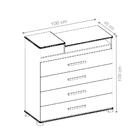 Gaveteiro Lara Cedro 4 Gavetas