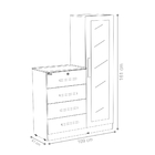 Gaveteiro Leanora Branco 4 Gavetas