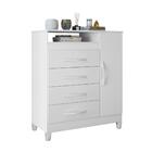 Gaveteiro Lee Branco/titanium Azul Rosa Com Porta