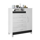 Gaveteiro Lee Branco/titanium Azul Rosa Com Porta