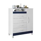 Gaveteiro Lee Branco/titanium Azul Rosa Com Porta