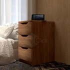 Gaveteiro Madeira 03 Gavetas P/ Escritório E Quarto