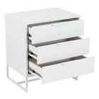 Gaveteiro Madeira Branco 362X55X40 Desingn Ad