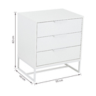 Gaveteiro Madeira Branco 362X55X40 Desingn Ad