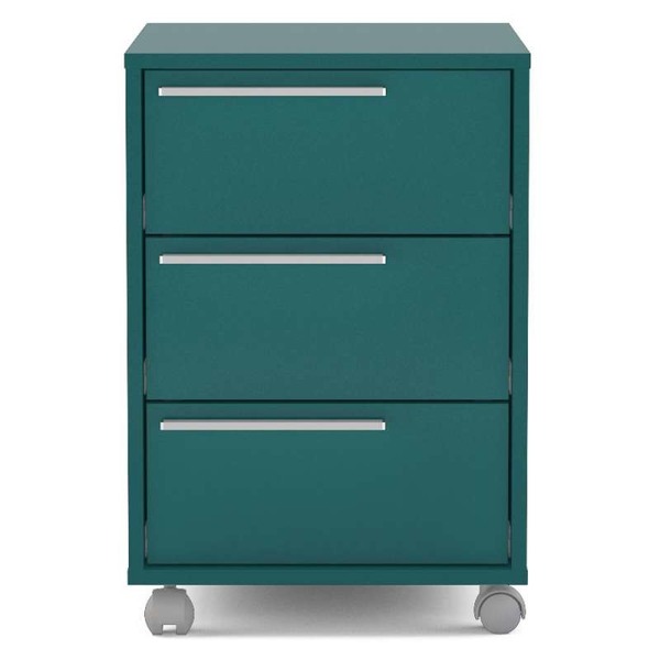 Gaveteiro Maia 3 Gavetas - Politorno - Turquesa