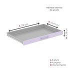 Gaveteiro Mapoteca Para Escritório De Aço Fixa Com 10 Gavetas