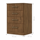 Gaveteiro Martin Castanho Wood