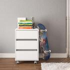 Gaveteiro Mauá 450mm 3 Gavetas Com Rodízios Branco Politorno