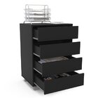 Gaveteiro Mauá 600mm 4 Gavetas Com Rodízios Policomplementos