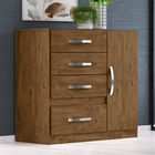 Gaveteiro Mike Castanho Wood Flex Avelã Wood