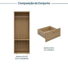 Gaveteiro Modular 45x120 6 Gavetas Frame Cabecasa Madeiraorig