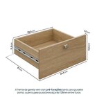 Gaveteiro Modular 45x120 6 Gavetas Frame Cabecasa Madeiraorig