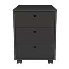 Gaveteiro New 3 Gv Preto