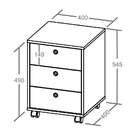 Gaveteiro New 3 Gv Preto