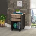 Gaveteiro New City 2 Gv Calvi E Preto 40 Cm