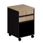 Gaveteiro New City 2 Gv Calvi E Preto 40 Cm