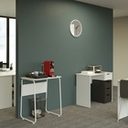 Gaveteiro Office Armário Com Tres Gavetas E Rodízios - Branco