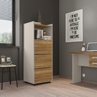 Gaveteiro Office Com Nicho Paris Mel Cacao