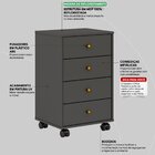 Gaveteiro Office Presence 4 Gavetas Demobile