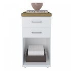 Gaveteiro Organizador 2 Gavetas Com Nicho Toq  Olmo/branco