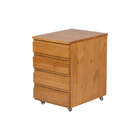 Gaveteiro Organizador 4 Gavetas Duna - Nozes - Meu Móvel De M