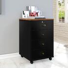 Gaveteiro Organizador 4 Gavetas Natura Preto Intelectual Plus