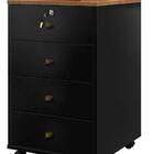 Gaveteiro Organizador 4 Gavetas Natura Preto Intelectual Plus