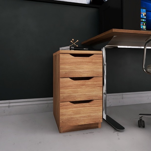 Gaveteiro Organizador Com 03 Gavetas Multiuso Escritório Home