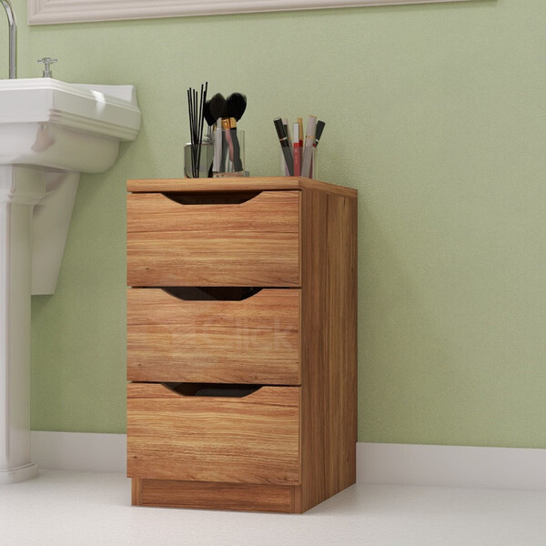 Gaveteiro Organizador Com 03 Gavetas Multiuso Lavabo E Sala