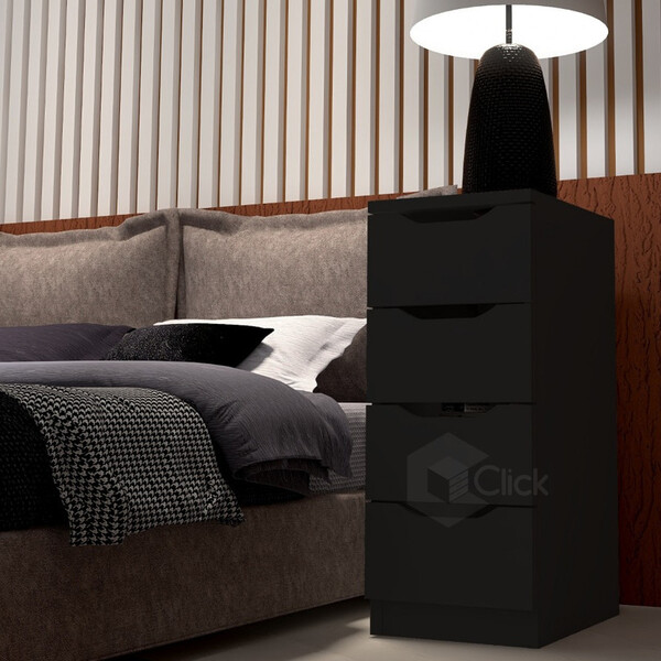 Gaveteiro Organizador Madeira 4 Gavetas Multiuso Delicado