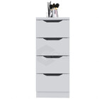 Gaveteiro Organizador Madeira 4 Gavetas Multiuso Delicado Luxo