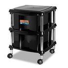 Gaveteiro Organizador Multiuso Móvel Com Rodinhas 2 Gavetas P