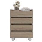 Gaveteiro Organizador Para Escritório 4 Gavetas Caemmun