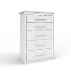 Gaveteiro Organizador Para Quarto 5 Gavetas Branco Elegance 2