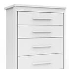 Gaveteiro Organizador Para Quarto 5 Gavetas Branco Elegance 2