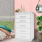 Gaveteiro Organizador Para Quarto 5 Gavetas Branco Elegance 2