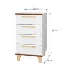 Gaveteiro Oslo 4 Gv Branco