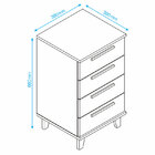 Gaveteiro Oslo 4 Gv Branco