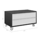 Gaveteiro Para Banheiro Com Rodízios Max 80cm  Grafen/branco