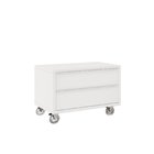 Gaveteiro Para Banheiro Com Rodízios Pró 60cm  Branco/branco