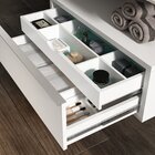 Gaveteiro Para Banheiro Com Rodízios Pró 60cm  Branco/branco