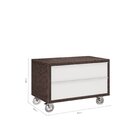 Gaveteiro Para Banheiro Com Rodízios Pró 60cm  Linho/branco