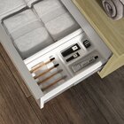 Gaveteiro Para Banheiro Com Rodízios Pró 60cm  Wood/branco