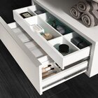 Gaveteiro Para Banheiro Com Rodízios Pró 80cm  Branco/branco