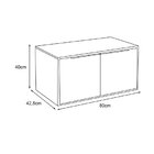 Gaveteiro Para Banheiro Em Madeira Arati 80cm Cozimax Nude/ta