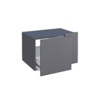 Gaveteiro Para Banheiro Em Madeira Bliss 60 Cinza