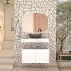 Gaveteiro Para Banheiro Em Madeira Bliss 80 Branco